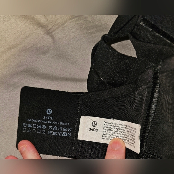 Lululemon Athletica Black Seamless Bra with Racerback - Picture 3 of 5